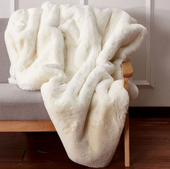 Furniture of America® Caparica Off White Throw Blanket