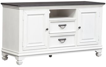 Liberty Furniture Allyson Park Wirebrushed White 56" TV console