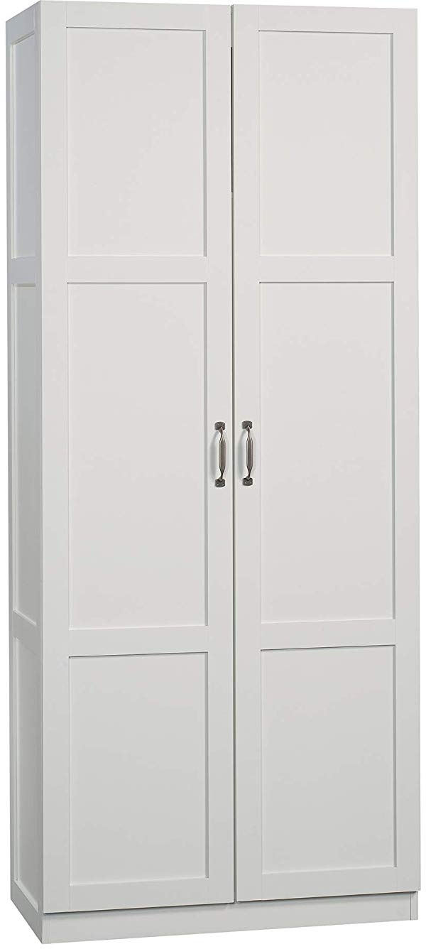 Sauder Select 40 Wide Wardrobe Storage Cabinet, Highland Oak Finish 