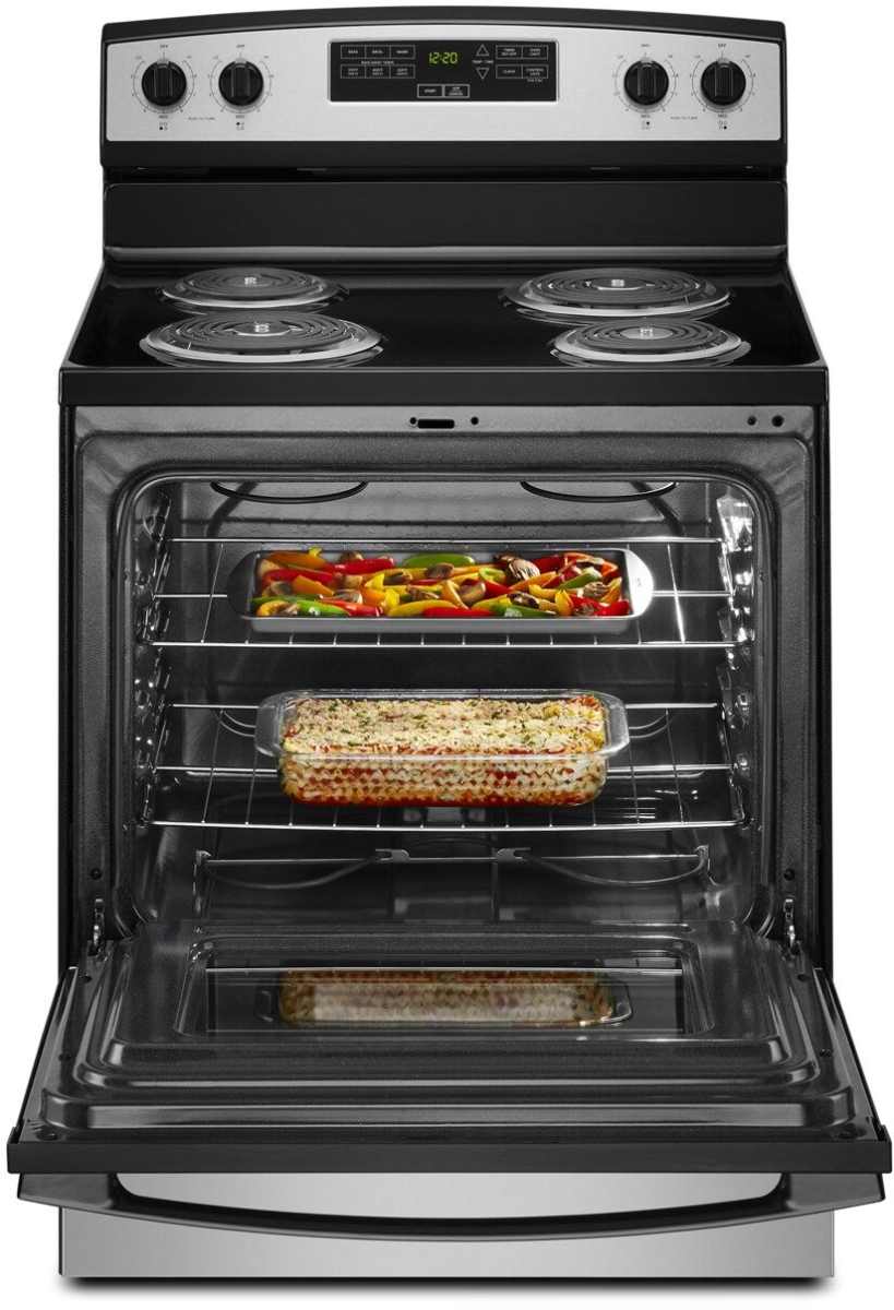 Amana® 30" Stainless Steel Freestanding Electric Range | Midland ...