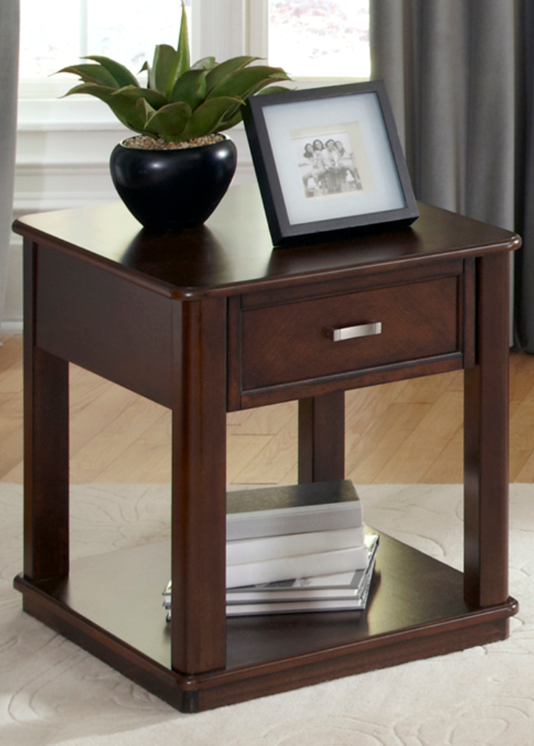 Liberty Furniture Wallace Dark Toffee End Table