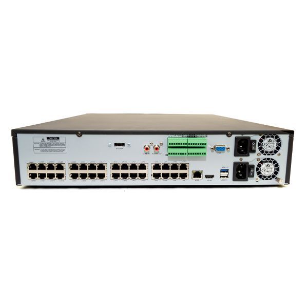 CAV Cam 32 Channel POE NVR W/ 32 POE Ports - Records IP Security Cameras up to 4K 1