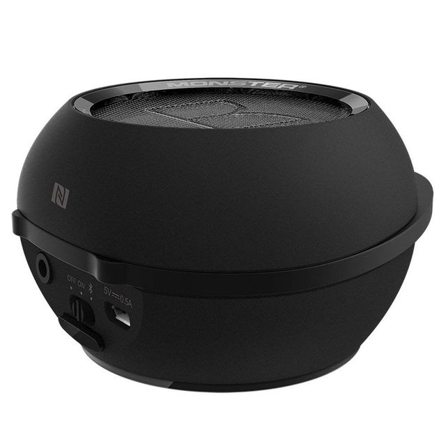 Monster® SuperStar™ HotShot™ Portable Bluetooth Speaker-Black/Black Platinum 3