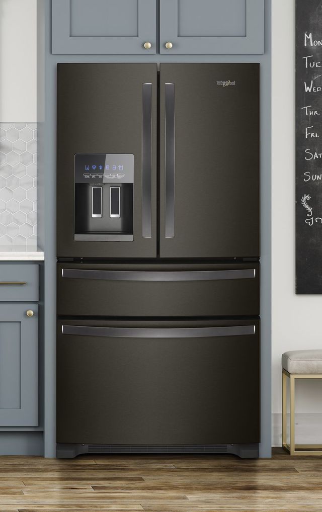 Whirlpool® 24.5 Cu. Ft. Fingerprint Resistant Black Stainless French Door Refrigerator 7