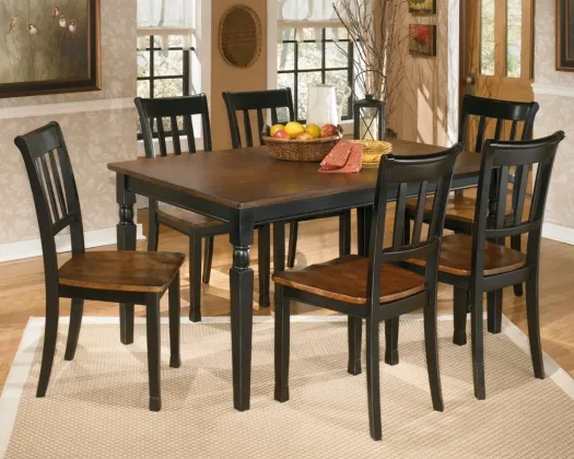 Signature Design by Ashley® Owingsville 7-Piece Black/Brown Dining Set-3
