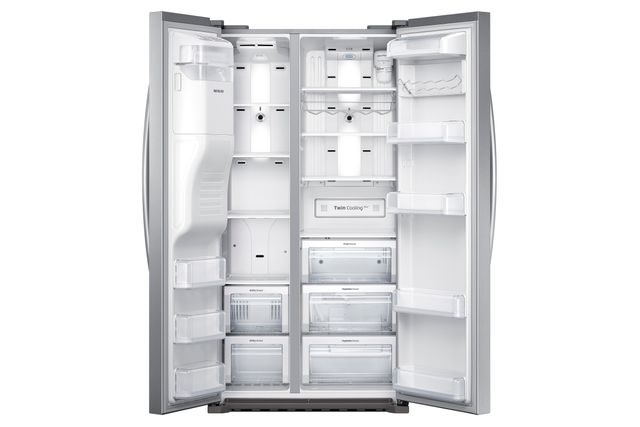 Samsung 22 Cu. Ft. Counter Depth Side-By-Side Refrigerator-Stainless Steel 2