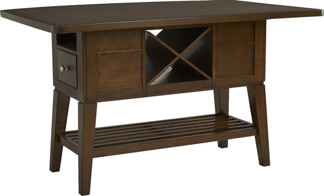 Walstead Place Counter Table, 4 Brown Kyoto Stools and Bench-1