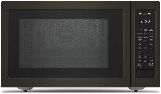 KitchenAid® 1.5 Cu. Ft. Black Stainless Steel with PrintShield™ Finish Countertop Convection Microwave Oven