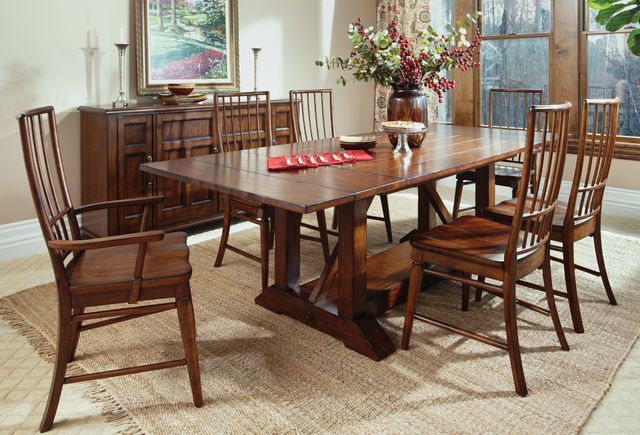 Klaussner® Carolina Preserves® Blue Ridge Storage Dining Table-2