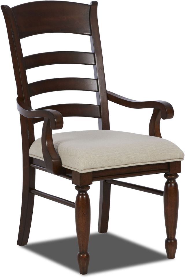 Klaussner® Carolina Preserves® Blue Ridge Ladder Back Arm Chair-1
