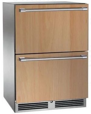 Perlick® Signature Panel Ready/Stainless Steel 24"  Built-in Drawer Freezer