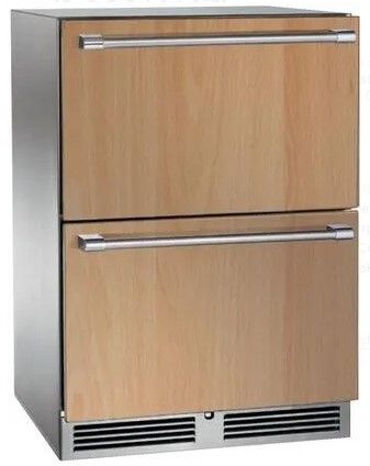 Perlick® Signature Panel Ready/Stainless Steel 24"  Built-in Drawer Freezer-0