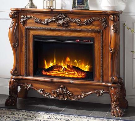 ACME Furniture Dresden Cherry Oak Fireplace