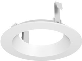 DMF® Lighting 4" White Beveled Round Retrofit Trim