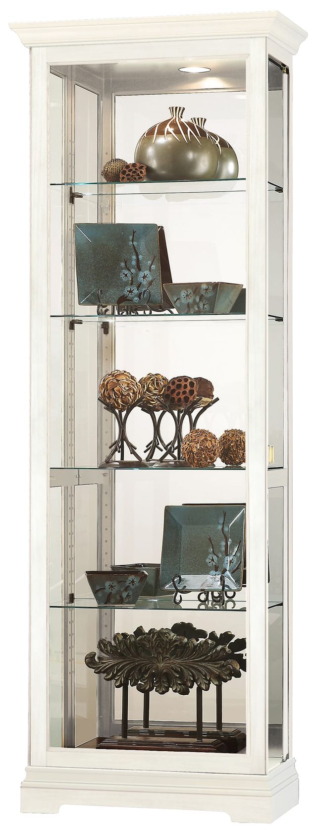 Howard Miller® Brantley IV Aged Linen Curio Cabinet