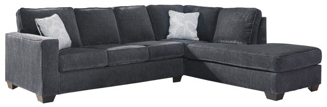 Signature Design by Ashley® Altari 2-Piece Slate Full Sleeper Sectional with Chaise-0