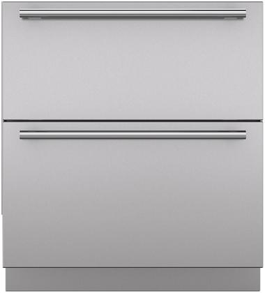 Sub-Zero® 30" Stainless Steel Integrated Drawer Panels with Tubular Handles