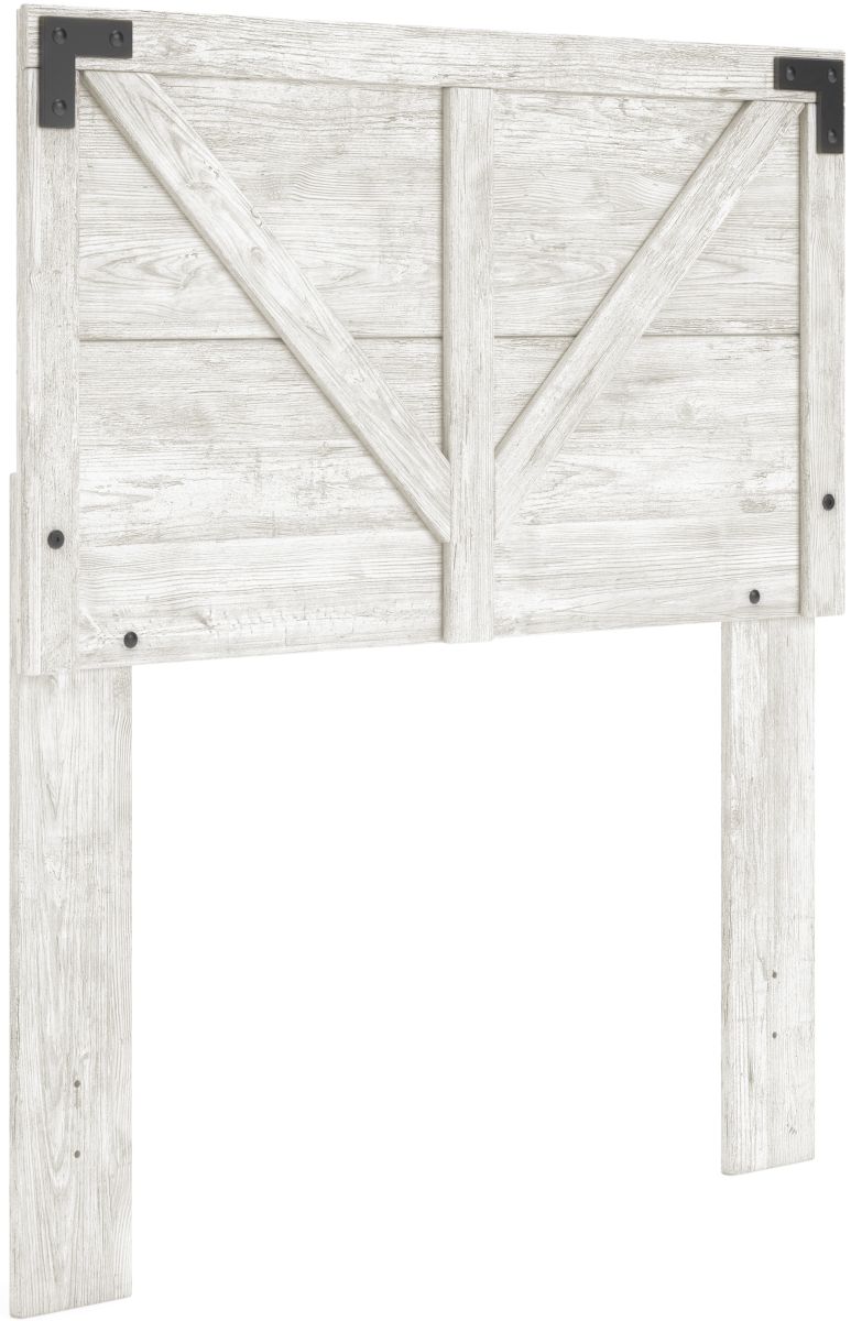 Signature Design by Ashley® Shawburn Whitewash Twin Crossbuck