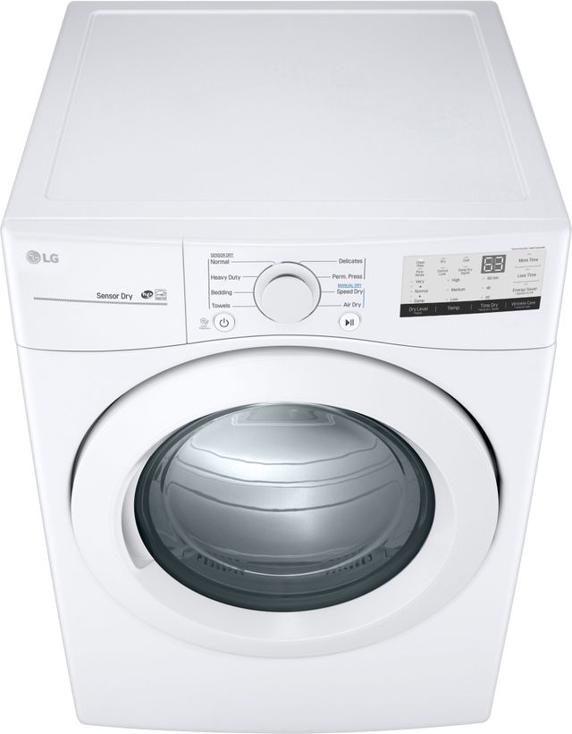 LG 7.4 Cu. Ft. White Front Load Gas Dryer-3