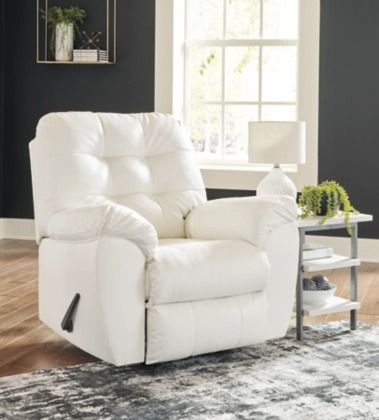 Signature Design by Ashley® Donlen White Recliner 1