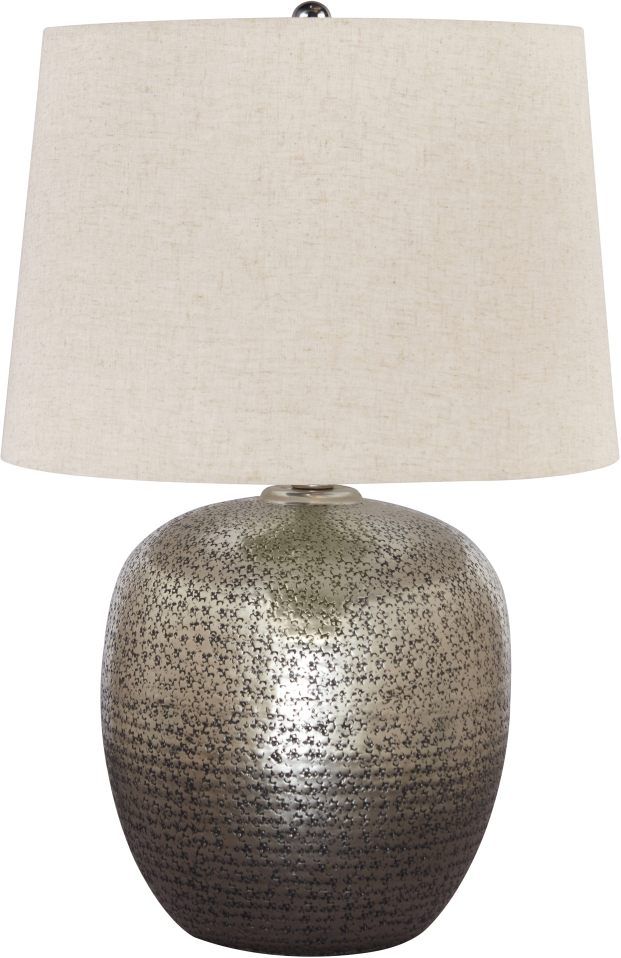 Signature Design by Ashley® Magalie Antique Silver Table Lamp 0