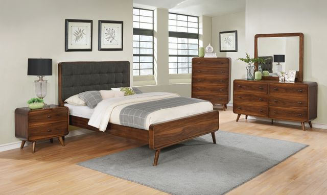 Coaster® Robyn 5-Piece Dark Walnut King Bedroom Set