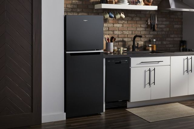 Whirlpool® 11.6 Cu. Ft. Black Counter Depth Top Freezer Refrigerator 8
