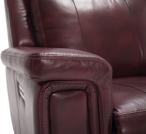 Palliser® Furniture Asher Red Power Sofa Recliner with Power Headrest and Lumbar 11