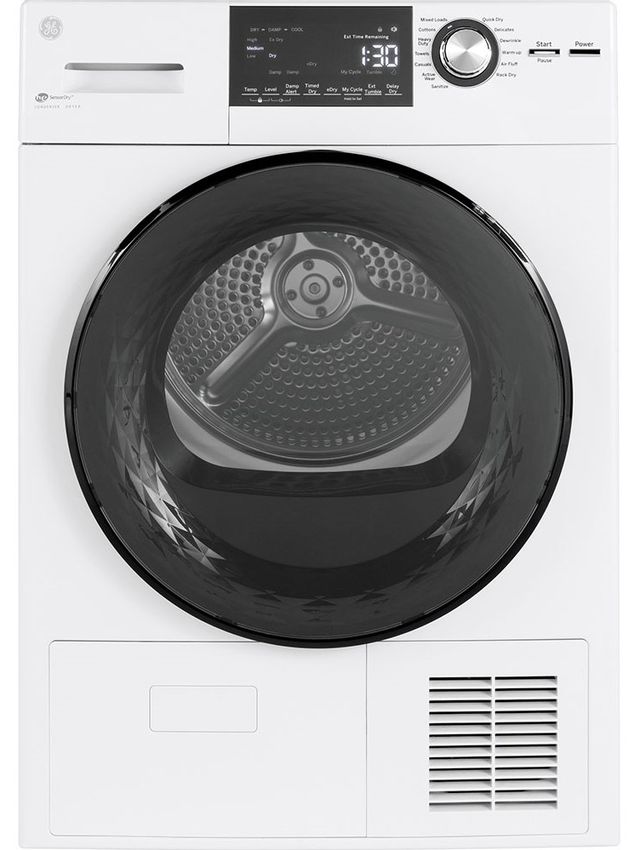 GE® 4.1 Cu. Ft. White Electric Dryer