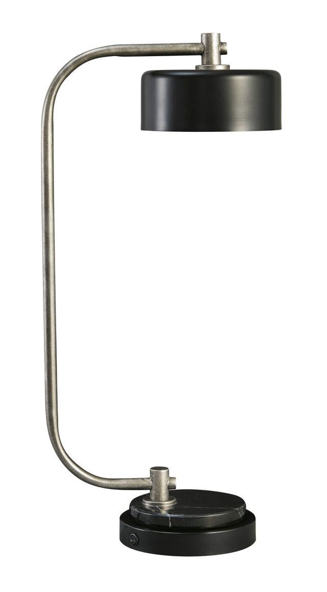 Signature Design by Ashley® Eliridge Black/Silver Metal Desk Lamp-0