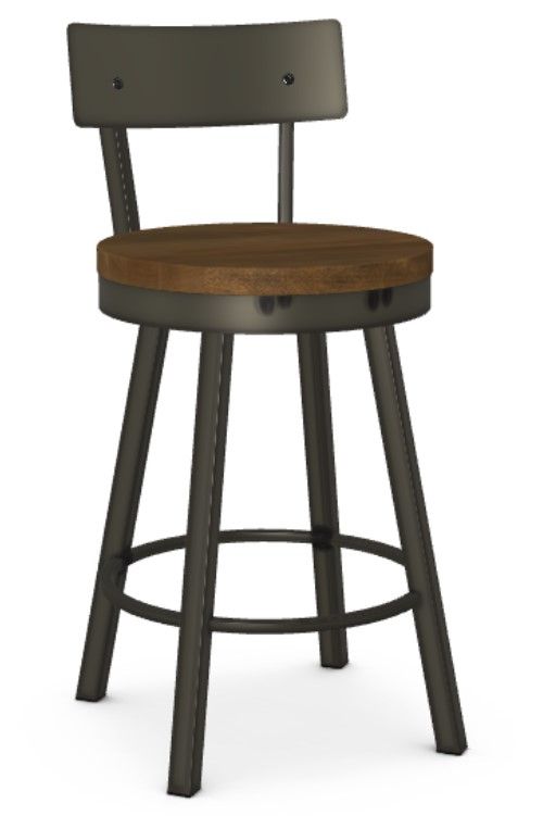 Amisco Customizable Lauren Swivel Counter Stool | Fitzgerald Home ...