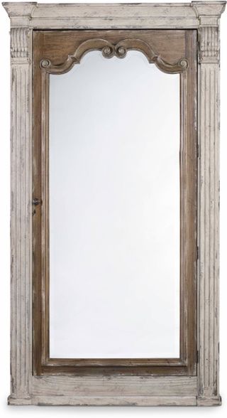 Hooker® Furniture Chatelet  Beige Floor Mirror with Jewelry Storage