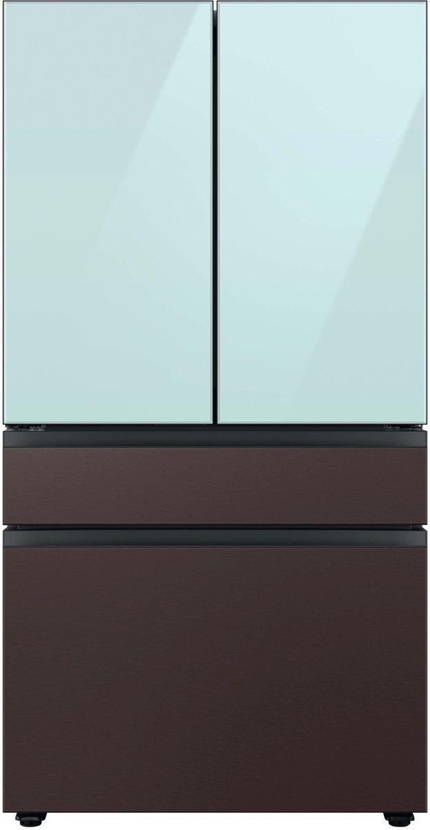 Samsung Bespoke 36" Tuscan Steel French Door Refrigerator Bottom Panel 1