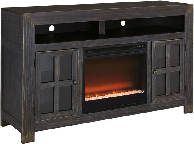 Signature Design by Ashley® Gavelston Black 60" TV Stand with Electric