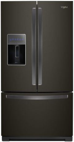 Whirlpool® 26.80 Cu. Ft. French Door Refrigerator-Black Stainless Steel-WRF757SDHV