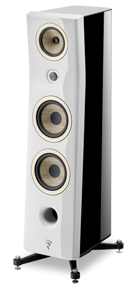 Focal® Kanta N°3 Carrara White-Black High Gloss 3-Way Floor Standing Speaker