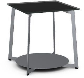 Amisco Malloy Black Glass End Table