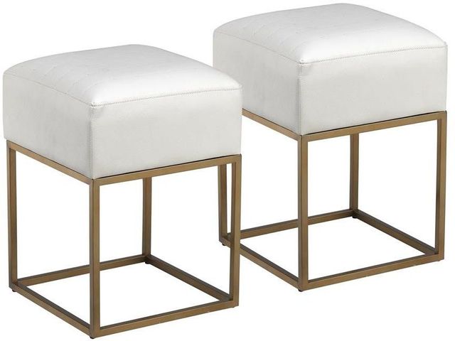 Coast2Coast Home™ Accents by Andy 2-Piece Avalon Gold Stool Set-0