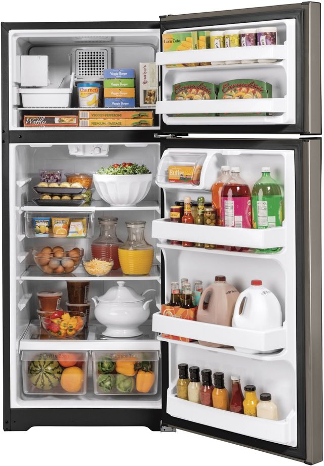 GE® 17.5 Cu. Ft. Silver Top Freezer Refrigerator-2