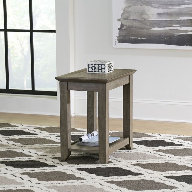 Liberty Furniture Rawson Gray Chair Side Table-5