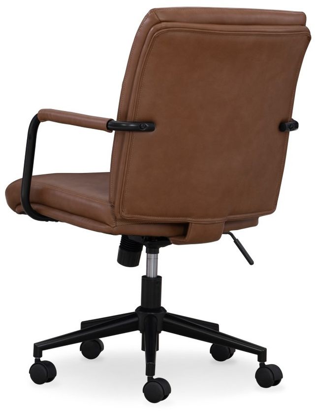 Home Furniture Outfitters Sawyer Cognac Metal Arm Task Chair-2