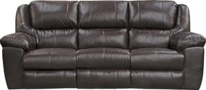 Catnapper® Transformer II Chocolate Power Ultimate Sofa with 3 Recliners and Drop Down Table
