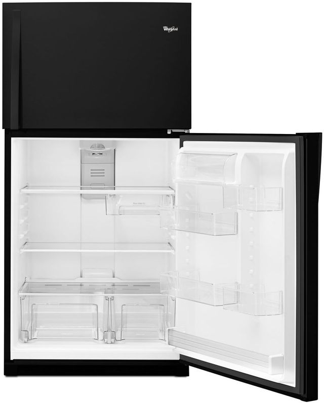 Whirlpool® 21.3 Cu. Ft. Black Top Freezer Refrigerator 1