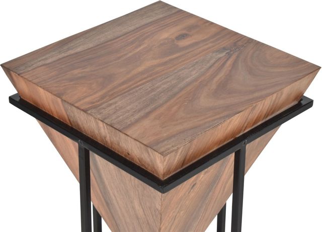 Coast2Coast Home™ Stowe Black/Brownstone Nut Brown Accent Side End Table-3