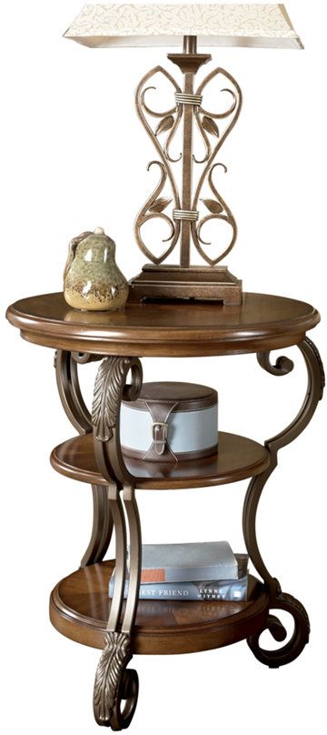 Signature Design by Ashley® Nestor Medium Brown Chair Side End Table