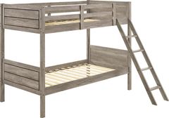 Coaster® Ryder Weathered Taupe Twin/Twin Bunk Bed