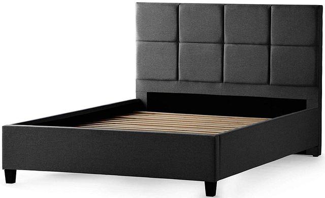 Malouf® Scoresby Charcoal Full Designer Bed 0