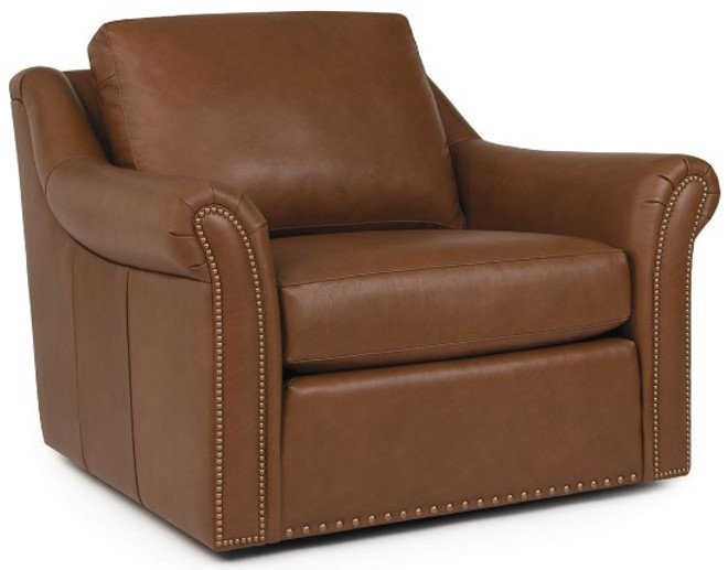 Smith Brothers Customizable 9000 Leather Swivel Chair | Arthur F ...