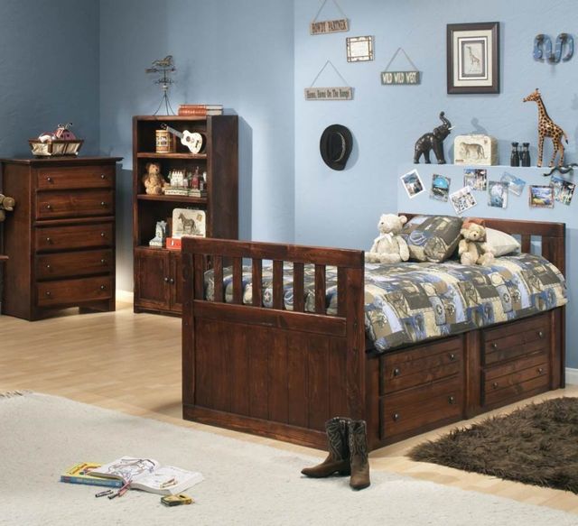 Trendwood Inc. Sedona Cocoa Full Captain's Bed with Underdresser