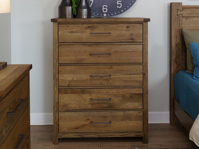 Bishop Dovetail Natural Chest of Drawers-4